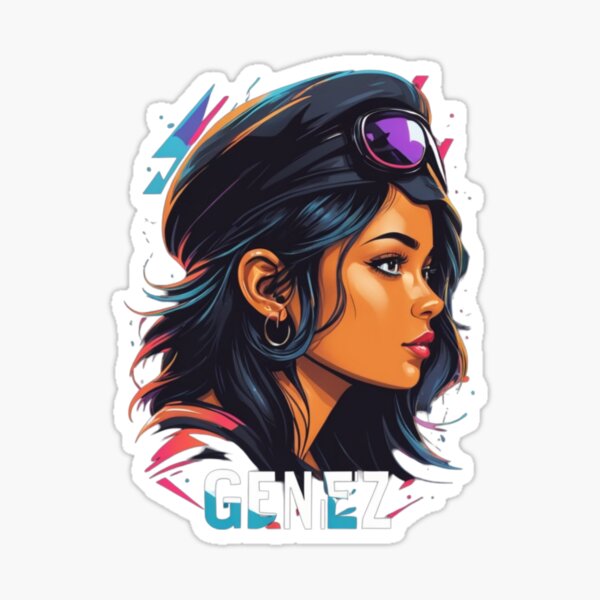 Vista previa del artículo con la obra «Chica Genz», diseñado y vendido por Printopio.