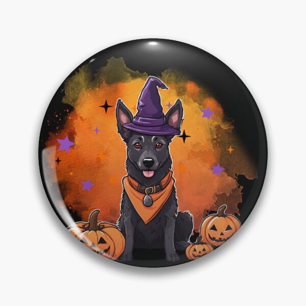Item preview, Dutch Shepherd Halloween Wizard Dog – Enchanting Dutch Shepherd in Wizard Costume for Halloween designed and sold by GoodyPaws.