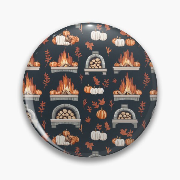 Item preview, Cozy Atmosphere with Pumpkins and Fireplace designed and sold by MidArtForge.