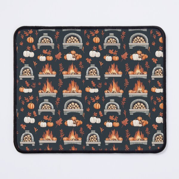 Item preview, Cozy Atmosphere with Pumpkins and Fireplace designed and sold by MidArtForge.