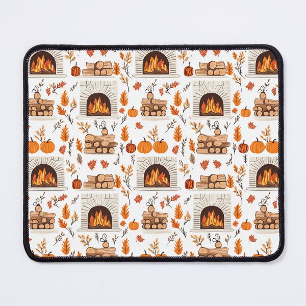 Item preview, Cozy Atmosphere with Pumpkins and Fireplace designed and sold by MidArtForge.