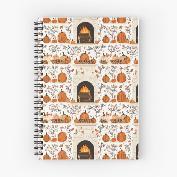 Item preview, Cozy Atmosphere with Pumpkins and Fireplace designed and sold by MidArtForge.