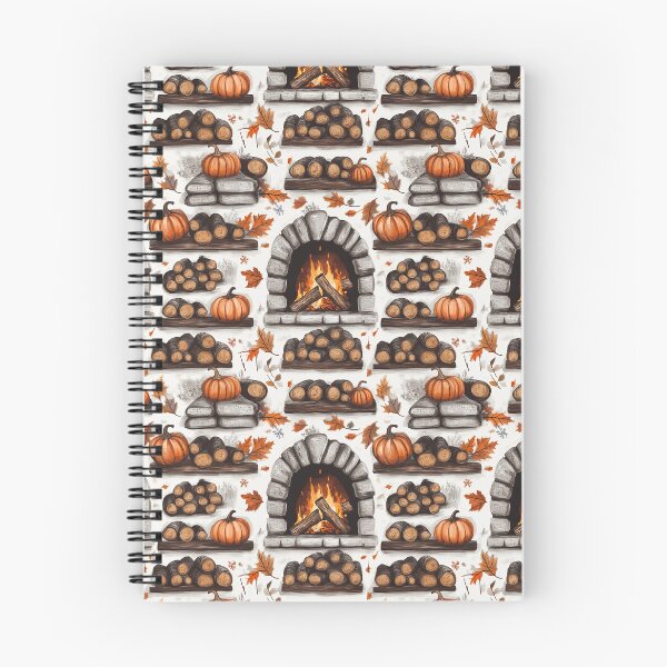 Item preview, Cozy Atmosphere with Pumpkins and Fireplace designed and sold by MidArtForge.