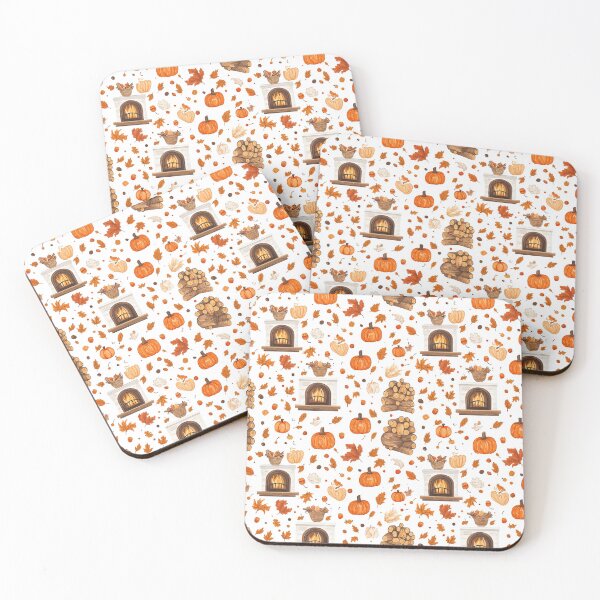 Item preview, Cozy Atmosphere with Pumpkins and Fireplace designed and sold by MidArtForge.