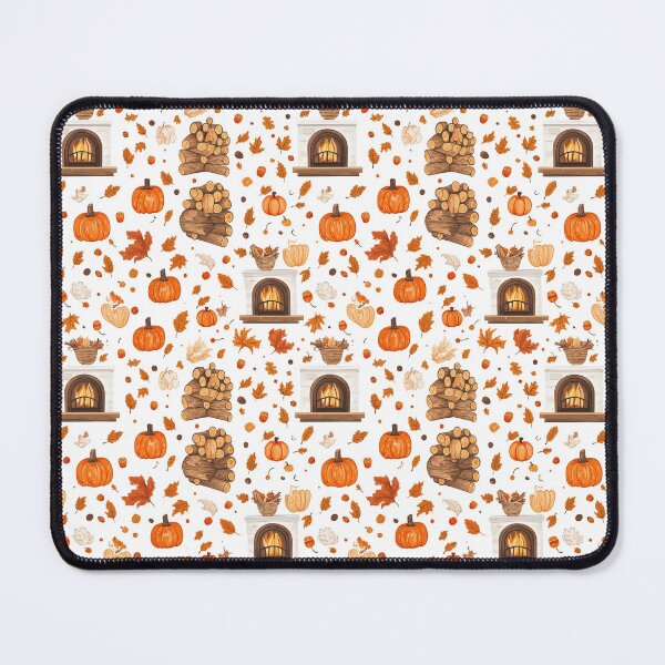 Item preview, Cozy Atmosphere with Pumpkins and Fireplace designed and sold by MidArtForge.