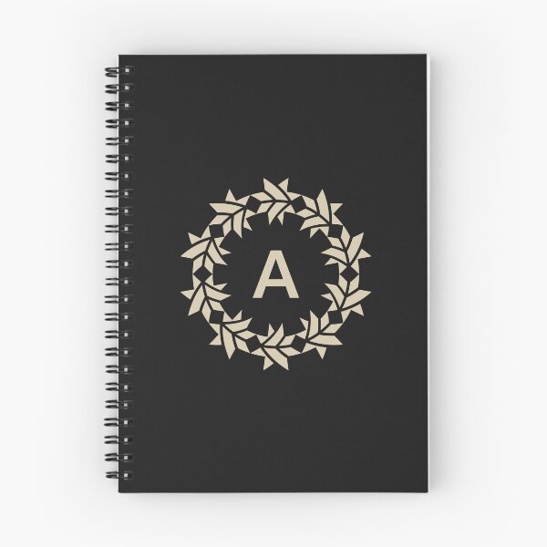 Item preview, Letter A floral wreath ornamental emblem designed and sold by rasagamastore.