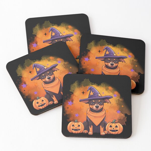 Item preview, Australian Kelpie Halloween Wizard Dog – Playful Australian Kelpie in Wizard Costume for Halloween designed and sold by GoodyPaws.