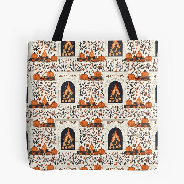 Item preview, Cozy Atmosphere with Pumpkins and Fireplace designed and sold by MidArtForge.
