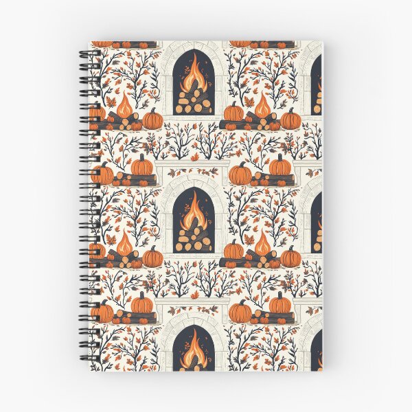 Item preview, Cozy Atmosphere with Pumpkins and Fireplace designed and sold by MidArtForge.