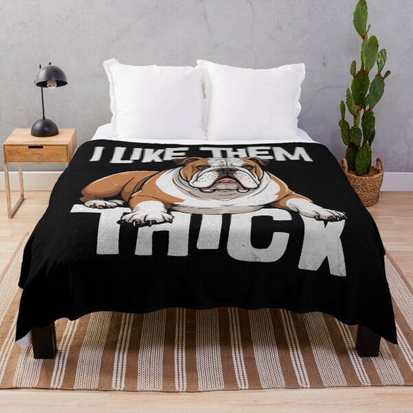 Item preview, I Like Them Thick Funny Bulldog Lover designed and sold by PrintCrafting.