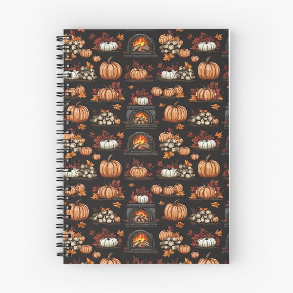 Item preview, Cozy Atmosphere with Pumpkins and Fireplace designed and sold by MidArtForge.