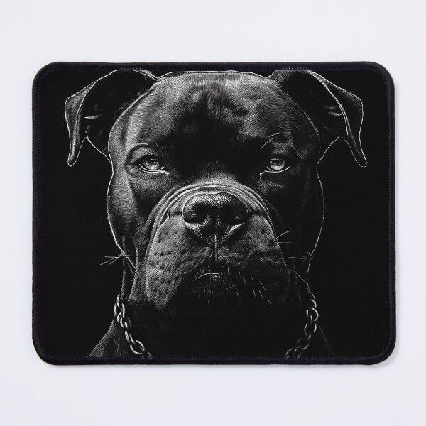 Item preview, Black and White Pitbull Dog designed and sold by Baranto-Design.