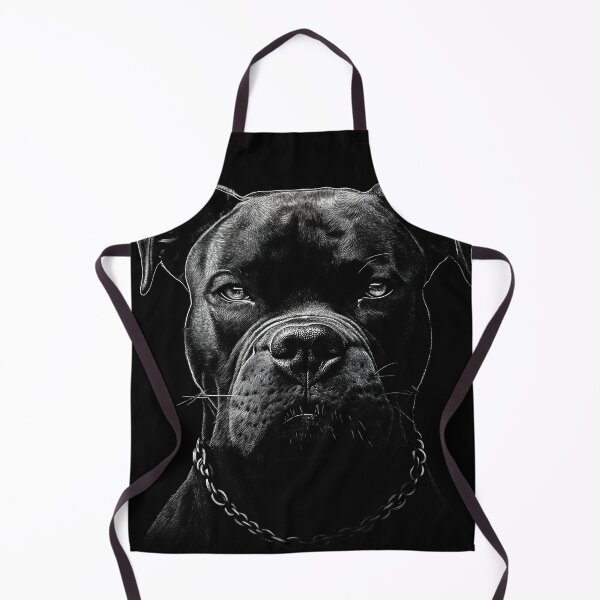 Item preview, Black and White Pitbull Dog designed and sold by Baranto-Design.