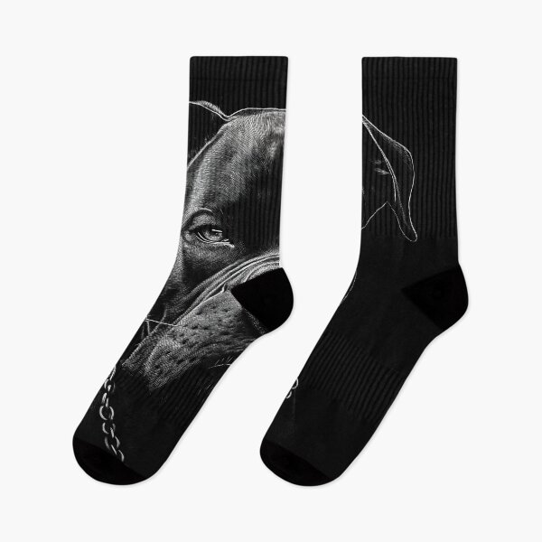 Item preview, Black and White Pitbull Dog designed and sold by Baranto-Design.