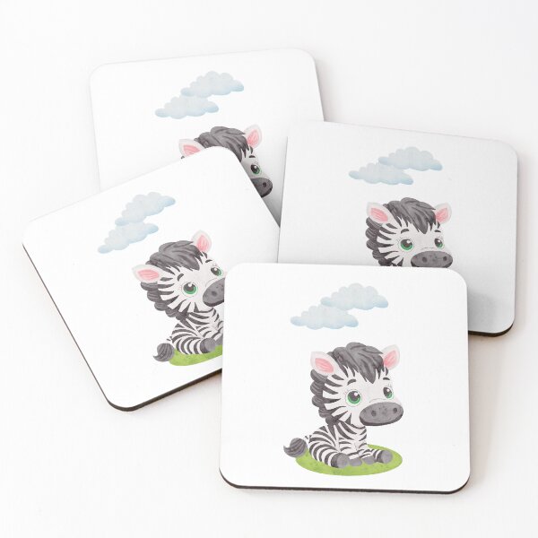 Artikelvorschau, Sitzendes Zebrafohlen in Aquarell - AA0077A entworfen und verkauft von LionsHut.