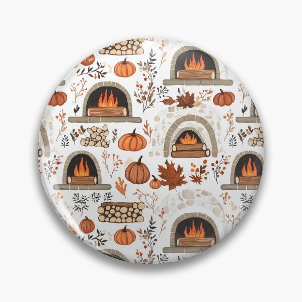 Item preview, Cozy Atmosphere with Pumpkins and Fireplace designed and sold by MidArtForge.