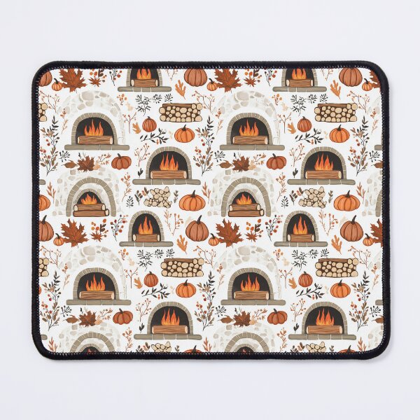 Item preview, Cozy Atmosphere with Pumpkins and Fireplace designed and sold by MidArtForge.