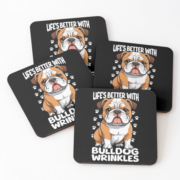 Item preview, Life's Better with Bulldog Wrinkles Cute Dog Lover designed and sold by PrintCrafting.