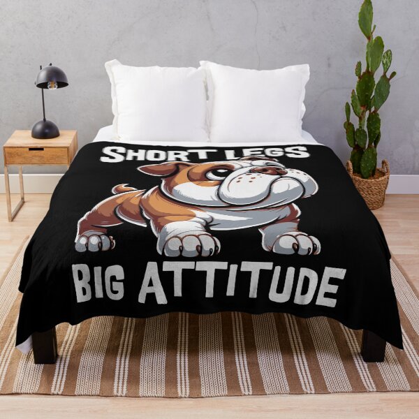 Item preview, Short Legs Big Attitude Funny Bulldog Lover designed and sold by PrintCrafting.