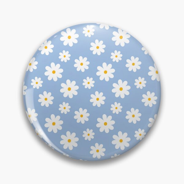 Item preview, white daisies on periwinkle blue  designed and sold by BuxomBabe21.