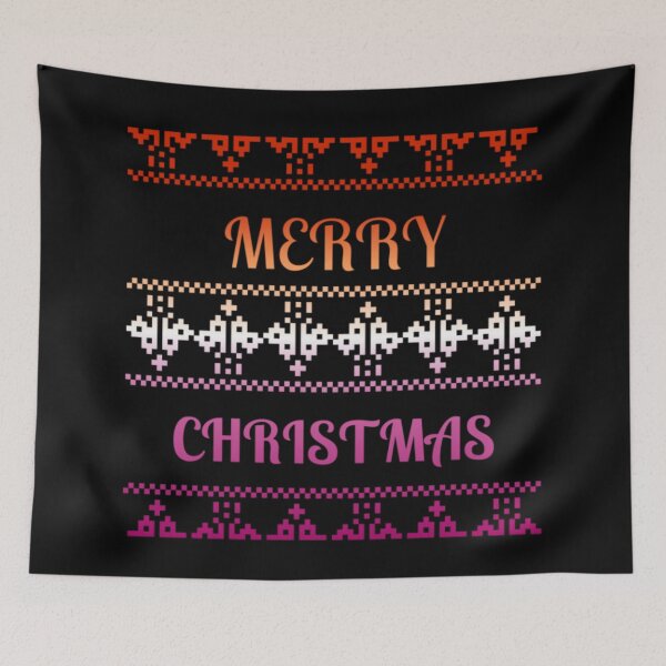 Item preview, Lesbian Pride Flag, Merry Christmas Jumper Graphic, Jumper design Graphic , Christmas t-shirts, Funny Xmas t-shirts, Xmas Jumper day,  designed and sold by PrideBeProud.