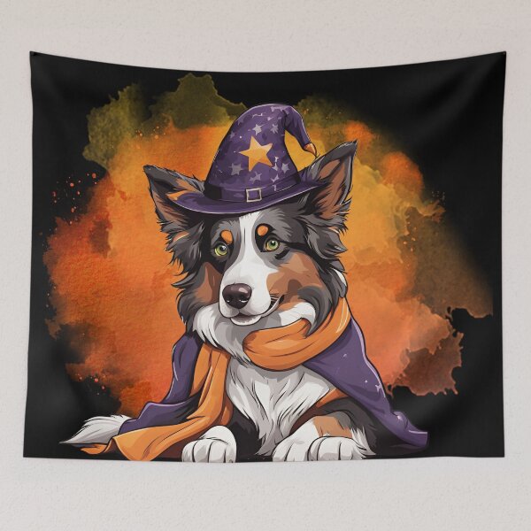 Item preview, Australian Shepherd Halloween Wizard Dog – Adorable Australian Shepherd in Wizard Costume for Halloween designed and sold by GoodyPaws.