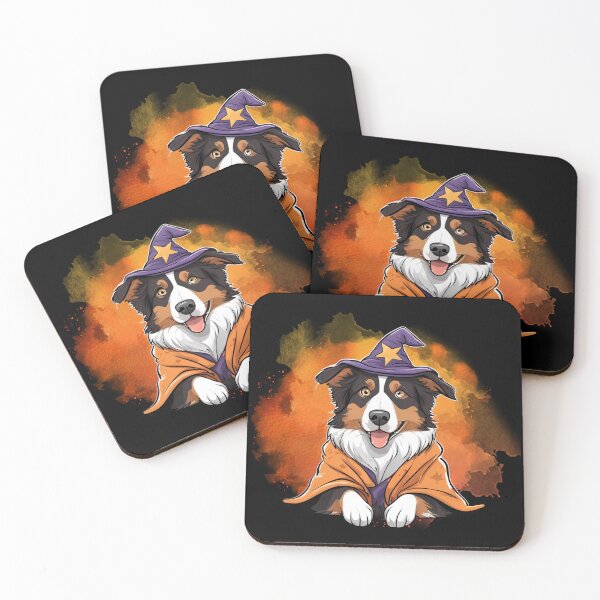 Item preview, Australian Shepherd Halloween Wizard Dog – Adorable Australian Shepherd in Wizard Costume for Halloween designed and sold by GoodyPaws.