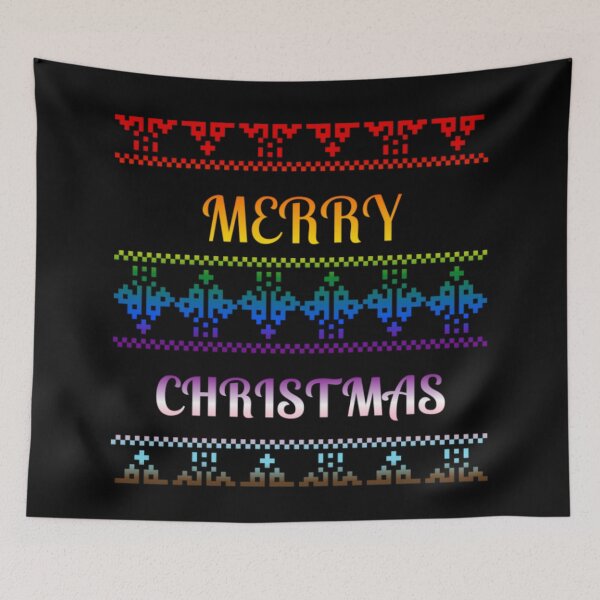 Item preview, Progress Pride Flag, Merry Christmas Jumper Graphic, Jumper design Graphic , Christmas t-shirts, Funny Xmas t-shirts, Xmas Jumper day,  designed and sold by PrideBeProud.