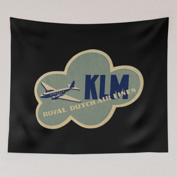 Item preview, Vintage KLM Luggage Label designed and sold by FutureTraveller.