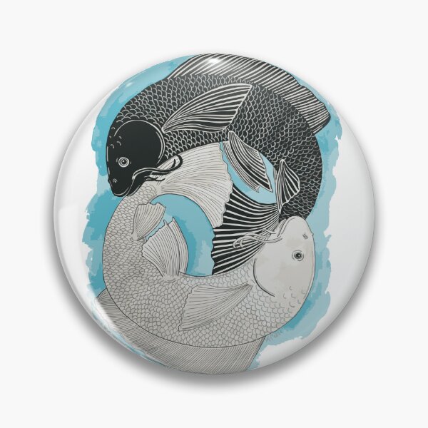 Item preview, yin and yang butterfly koi designed and sold by Karro-Art.