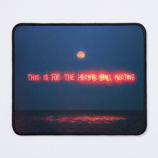 Item preview, This Is For The Hearts Still Beating - Surreal Ocean Art with Neon Letters designed and sold by seamless.