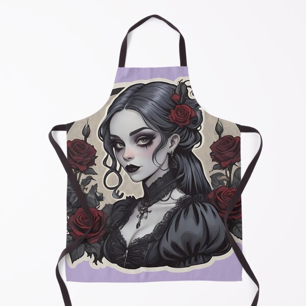 Item preview, Roses and Goth Girl Lady Gothic Female Portrait designed and sold by MadnessEnvelope.