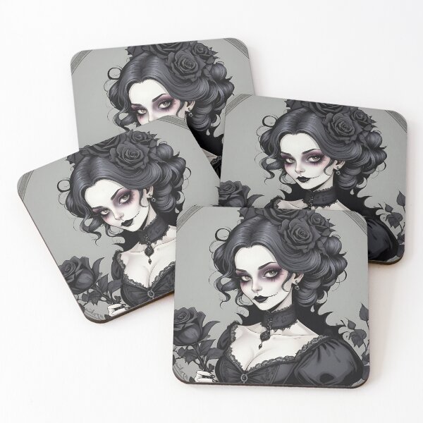 Item preview, Beautiful and Spooky Dark Goth Lady designed and sold by MadnessEnvelope.