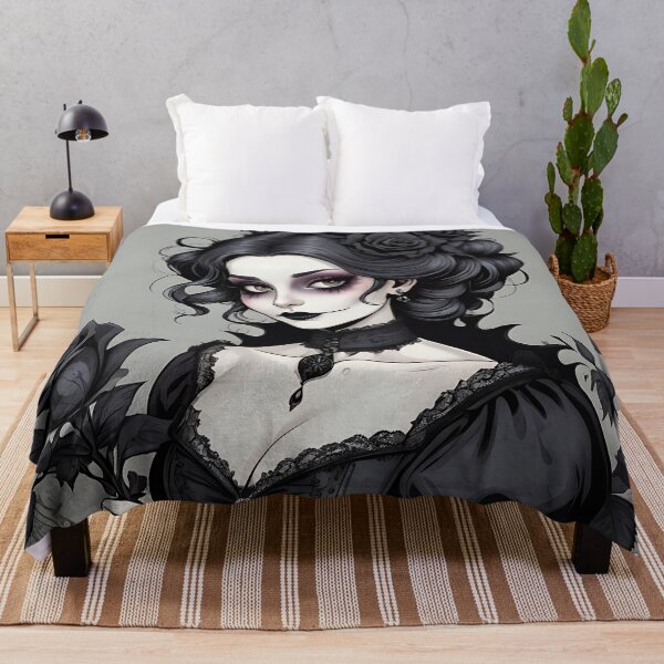 Item preview, Beautiful and Spooky Dark Goth Lady designed and sold by MadnessEnvelope.