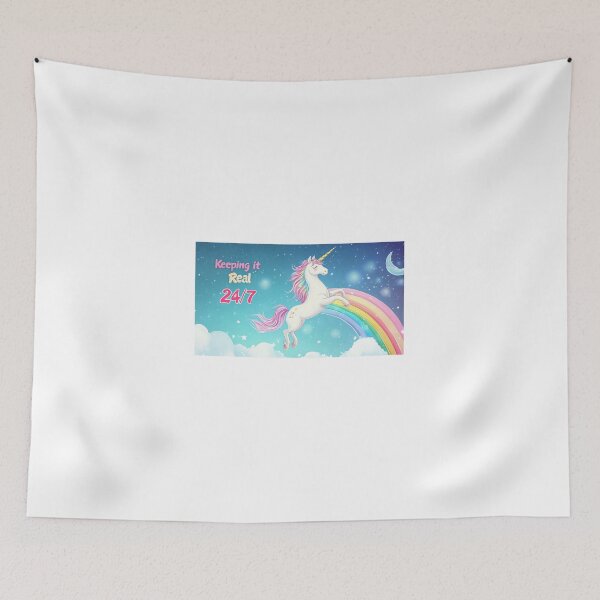 Item preview, a Unicorn jumping to the stars designed and sold by Nobody88.