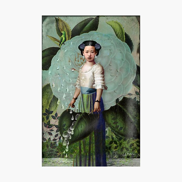 Morning Dew Girl Photographic Print