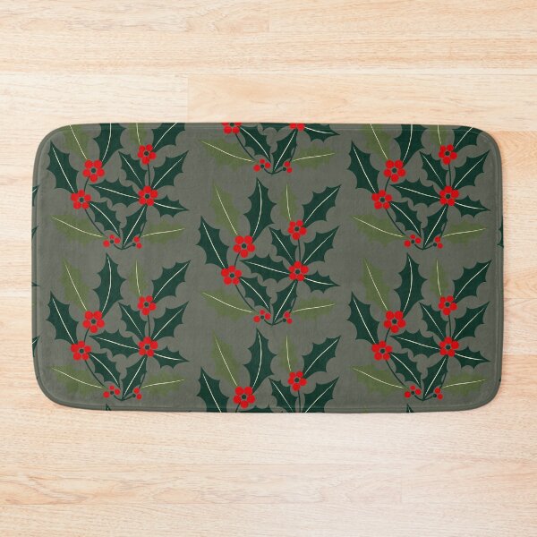 Item preview, Holly Berry Leaves Mid Century Modern Style designed and sold by taiche.