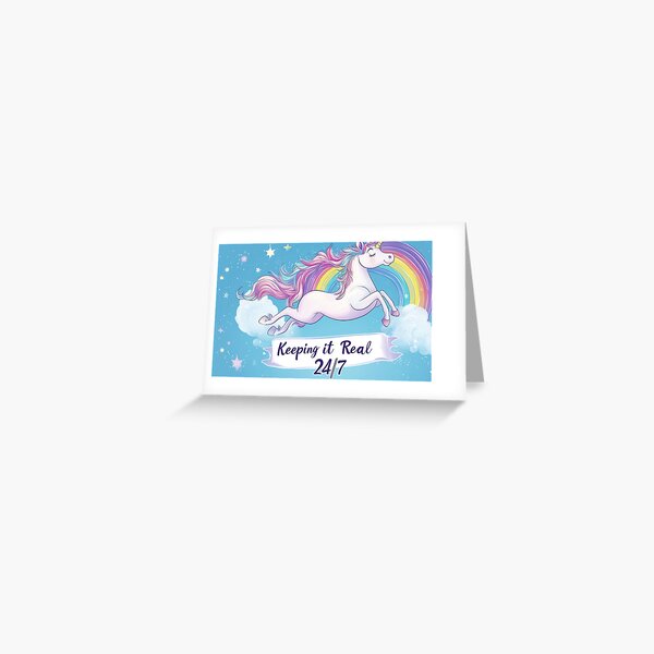 Artikel-Vorschau von A Unicorn keepin it real!, designt und verkauft von Nobody88.