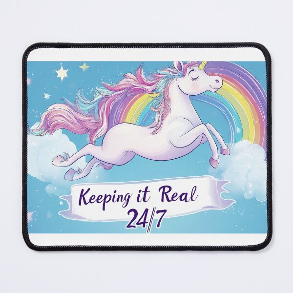 Item preview, a Unicorn jumping to the stars designed and sold by Nobody88.