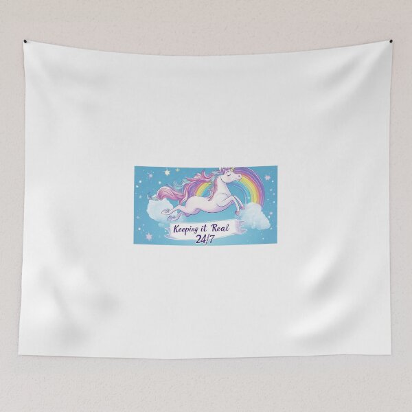 Item preview, a Unicorn jumping to the stars designed and sold by Nobody88.