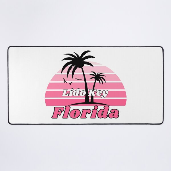 Item preview, Retro Cool Lido Key Beach Sarasota Florida Palm Tree at Sunset Souvenirs designed and sold by karmdaf.
