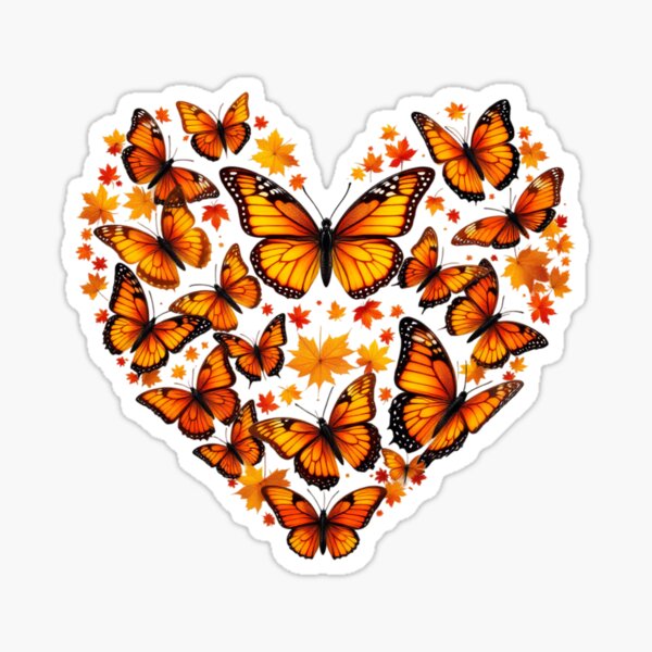 Item preview, autumn butterfly heart  designed and sold by jkrphoto.