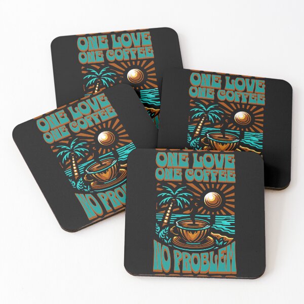 Item preview, One Love One Coffee No Problem designed and sold by SavvyEarth.