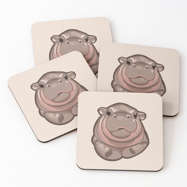 Item preview, Moo Deng - Pygmy Hippo designed and sold by Inkcauldron.