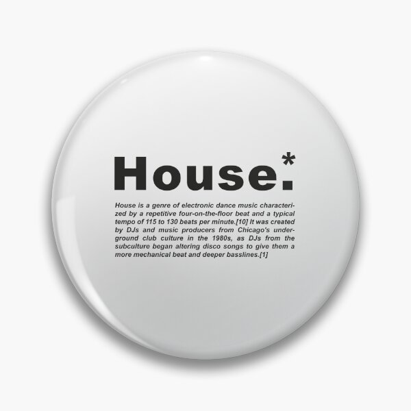 Artikelvorschau, Definition von House-Musik – Mit der klassischen Definition im Wikipedia-Stil entworfen und verkauft von paulo silveira.