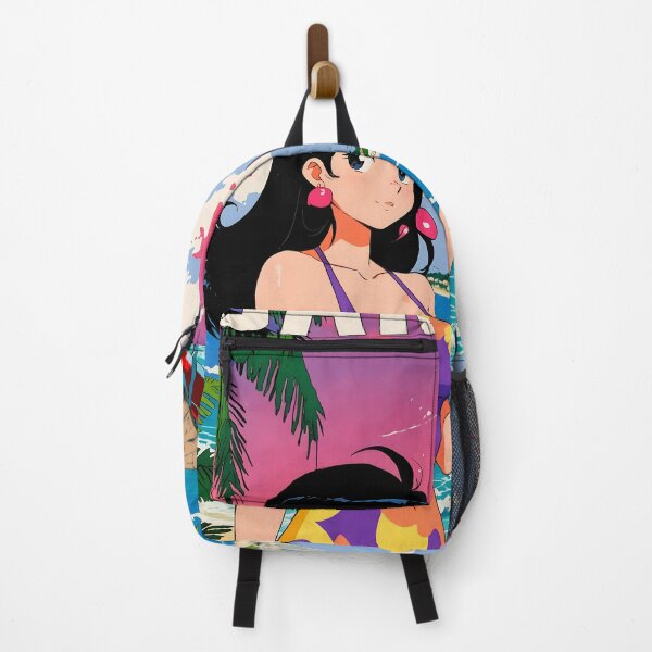 Item preview, Cancun Beach Mexico Cute Retro Anime Girl 80s Vintage Travel designed and sold by Retro-Anime9.