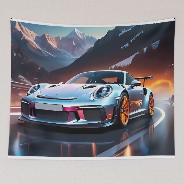 Item preview, Porsche 911 Vibrant Background designed and sold by DecarYourself.