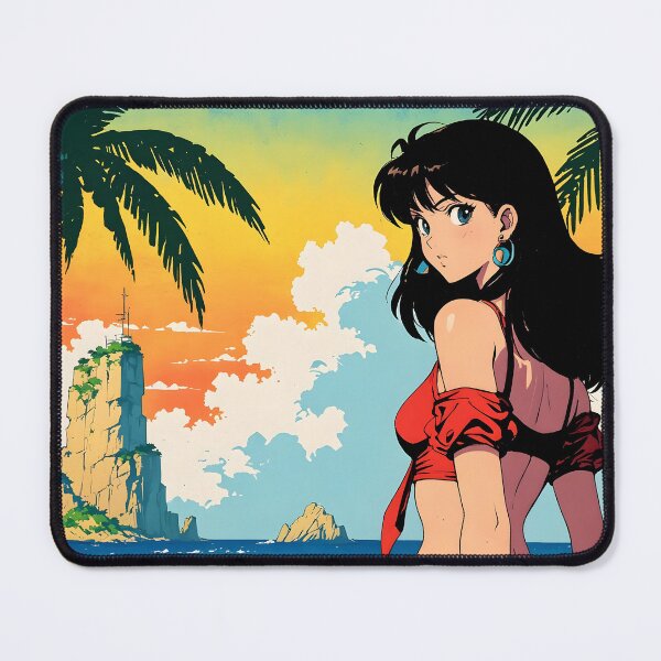 Item preview, Cancun Beach Mexico Cute Retro Anime Girl 80s Vintage Travel designed and sold by Retro-Anime9.