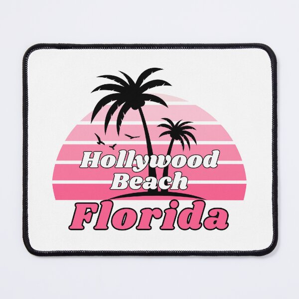 Item preview, Retro Cool Hollywood Beach Florida Palm Tree at Sunset Souvenirs designed and sold by karmdaf.