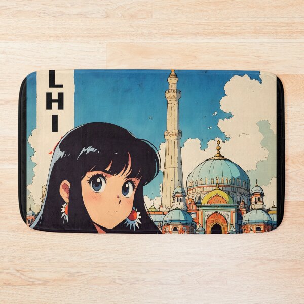 Item preview, Retro Anime Waifu Delhi India 80s Vintage Travel designed and sold by Retro-Anime9.